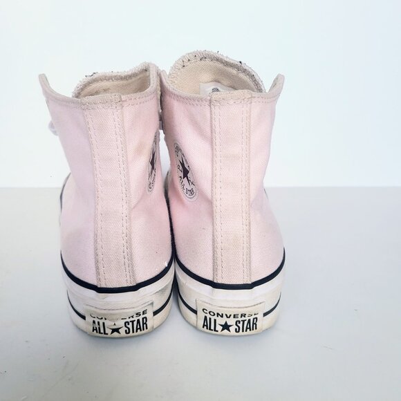 Converse All Star Rose Pink / White Platform High Top Sneakers Women's Size 5.5 - Picture 6 of 13
